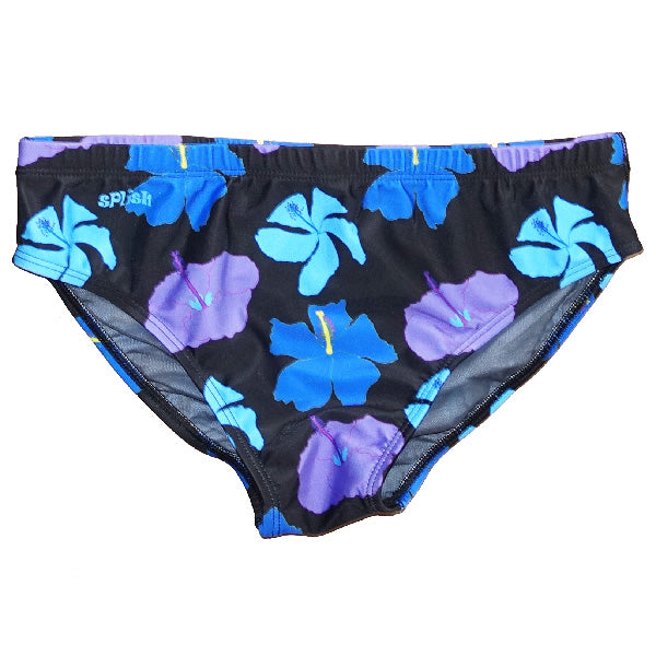 Tropical Paradise Black Brief