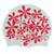 Groovy Flower White Red