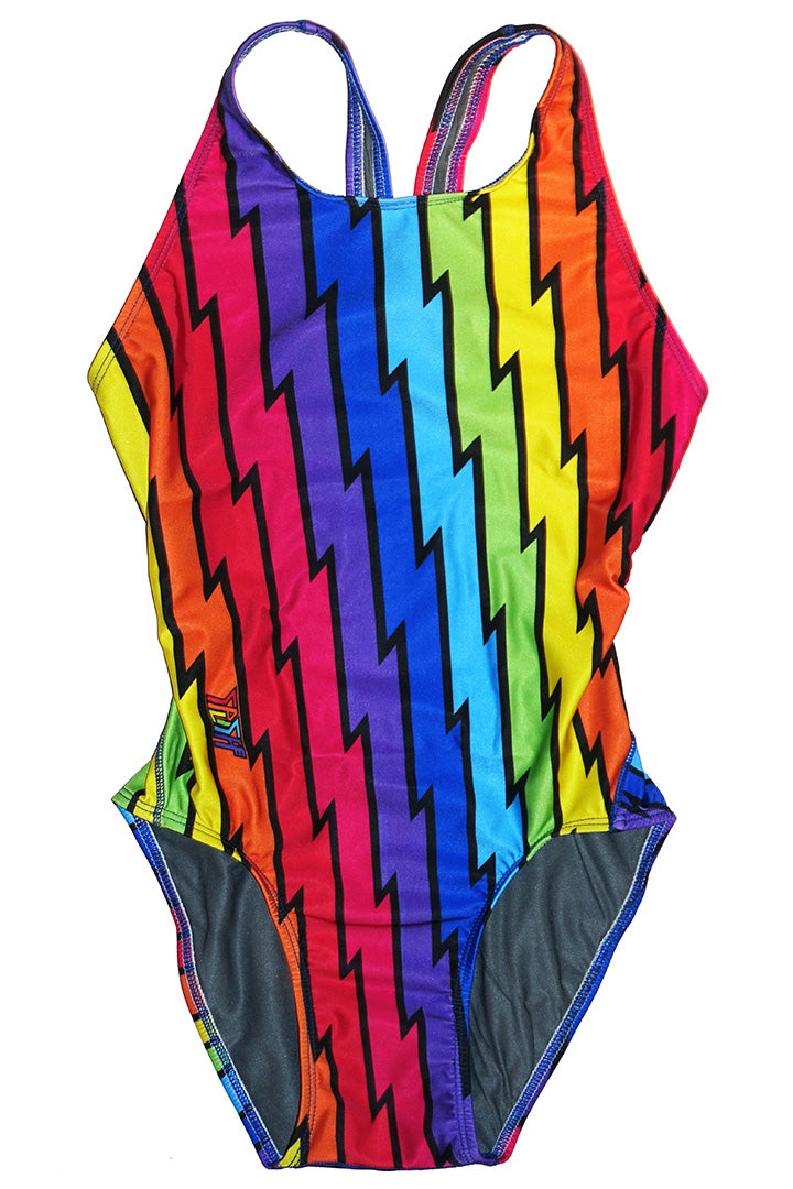 Rainbow Bolt Racerback